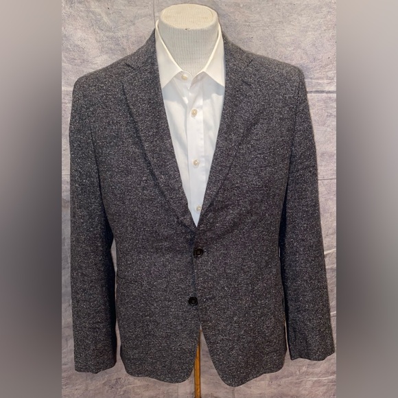 Billy Reid Linen Silk Blazer Sport Coat Blazer Jacket 40 3/2 Patch Pockets Italy - Picture 1 of 11
